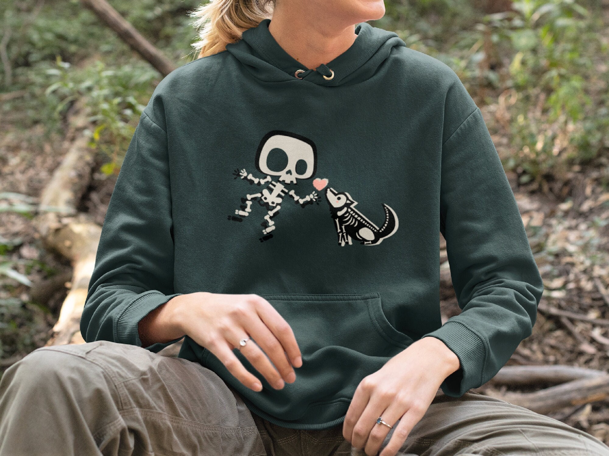 I Will Love You Forever Dog Hoodie/skeleton Dog Mom Dog Dad