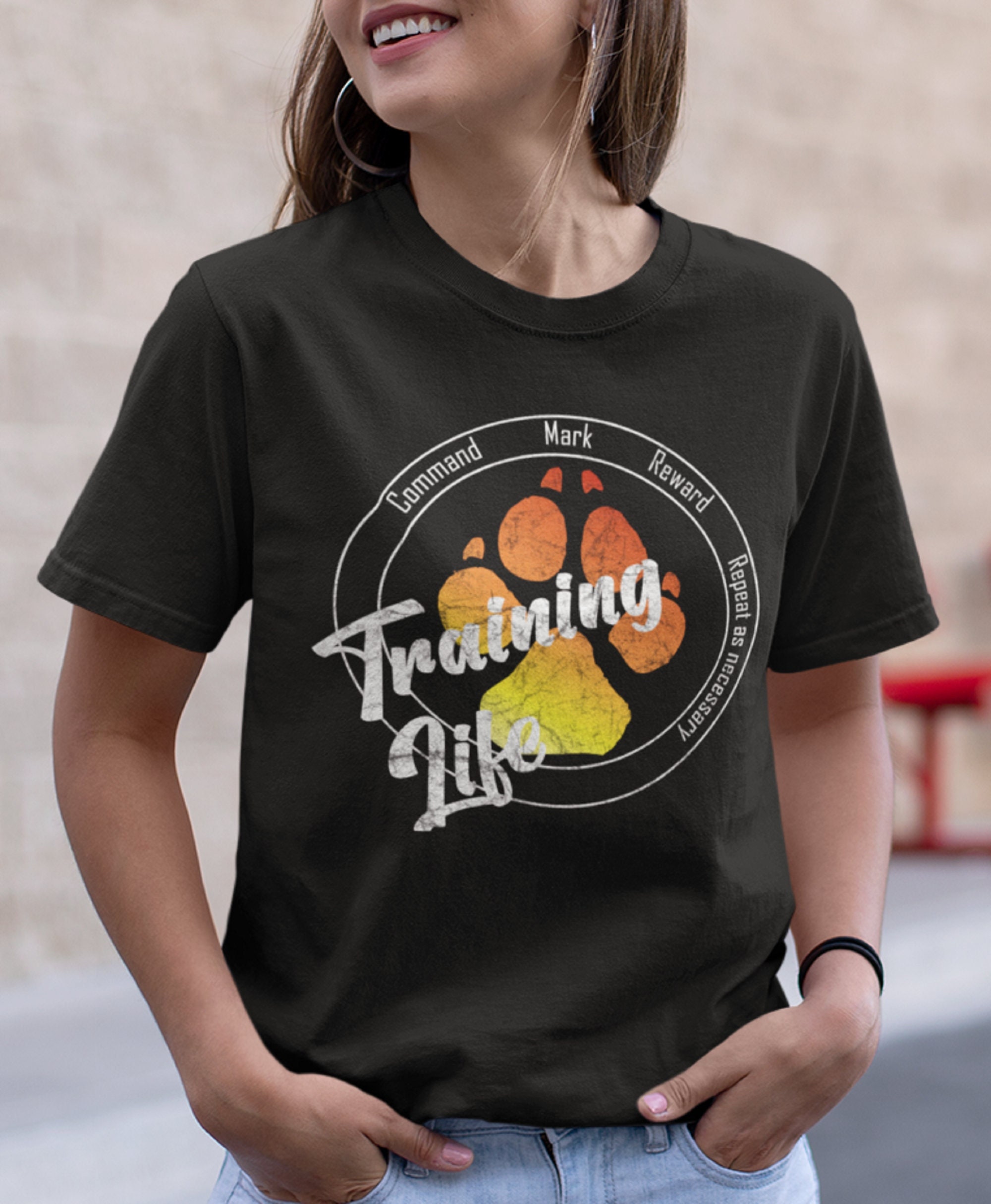 Dog Training Life Command Mark Reward Repeat Shirt / Dog - Etsy Israel