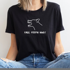 Free Tooth Hugs Shirt / Protection Sports Tee / Bite Work Shirt / Working Dog Shirt / Schutzhund IPO IGP Mondio PSA French Ring / Unisex Tee