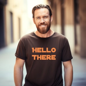 Hello There Obi Wan ispirato Star Wars Galaxy Camicia / Camicia Jedi / T-shirt unisex a maniche corte / Made in USA