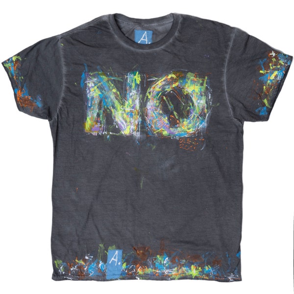 NO hand-dyed and hand-painted t-shirt