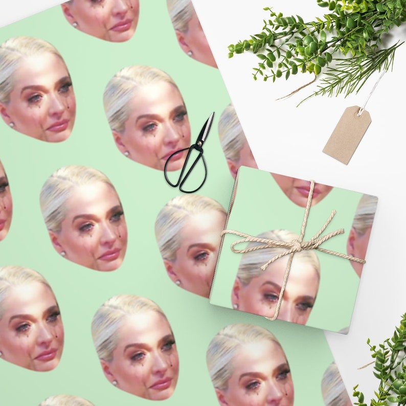 Erika Jayne Crying Wrapping Paper Etsy