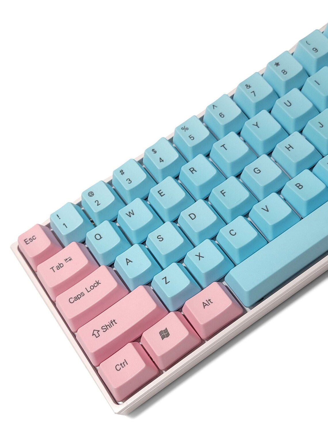Custom Modified Mechanical Keyboard with Cotton Candy Keycaps Etsy