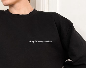 She They Pronoun Shirt - Etsy