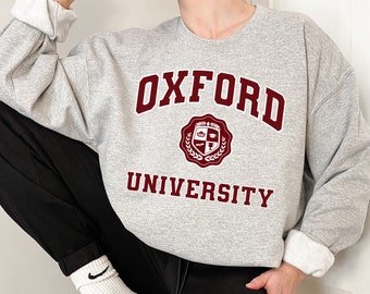 Oxford University Crewneck Sweatshirt Oxford University - Etsy