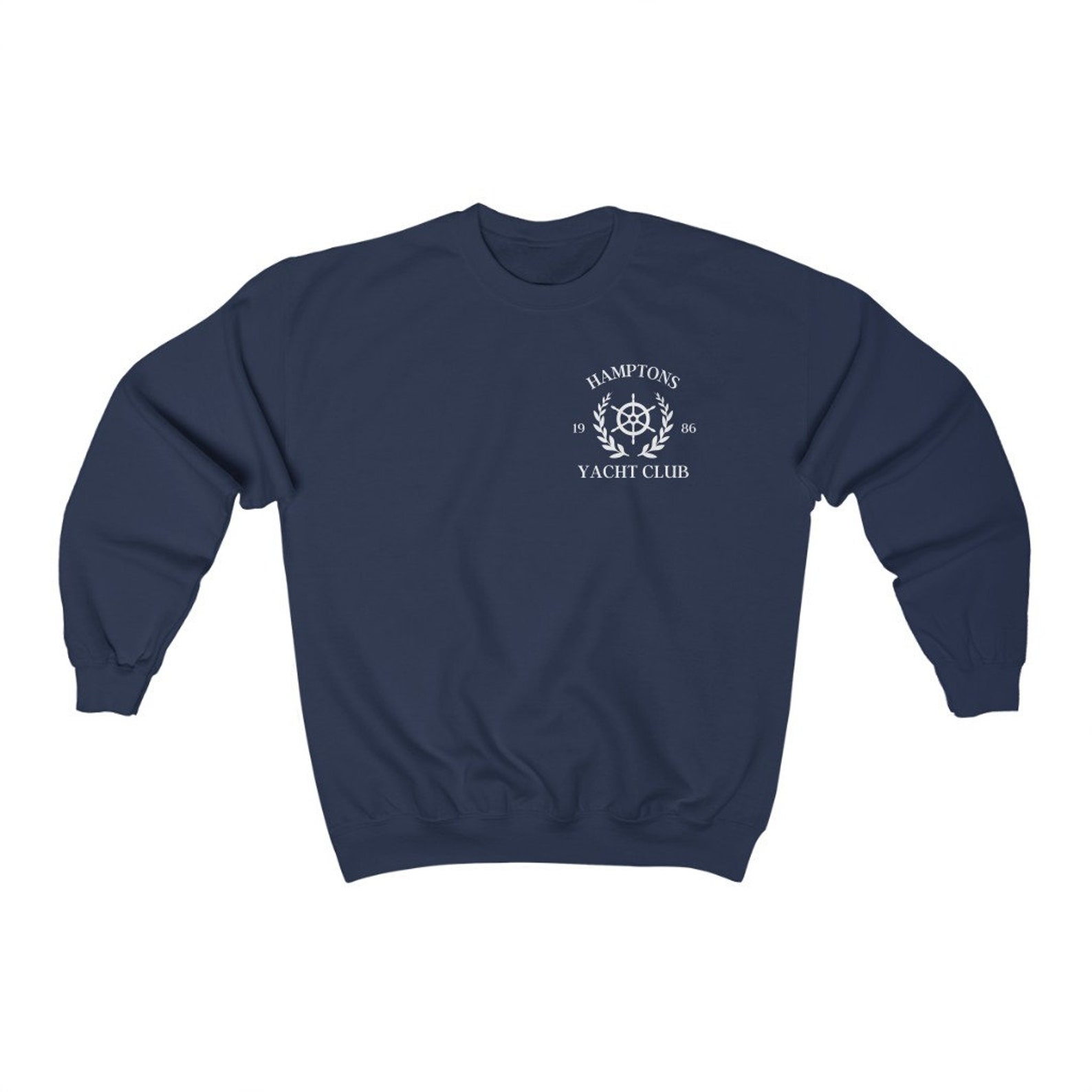 Hamptons Yacht Club Shirt, Country Club Sweatshirt, Spring Summer 90s