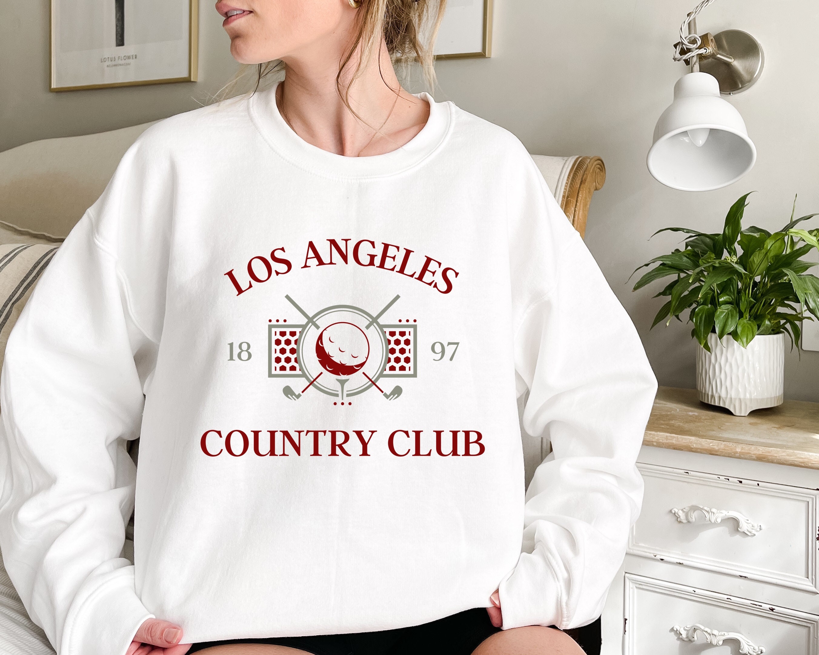 Vintage Inspired Los Angeles Golf Club Sweatshirt Spring 