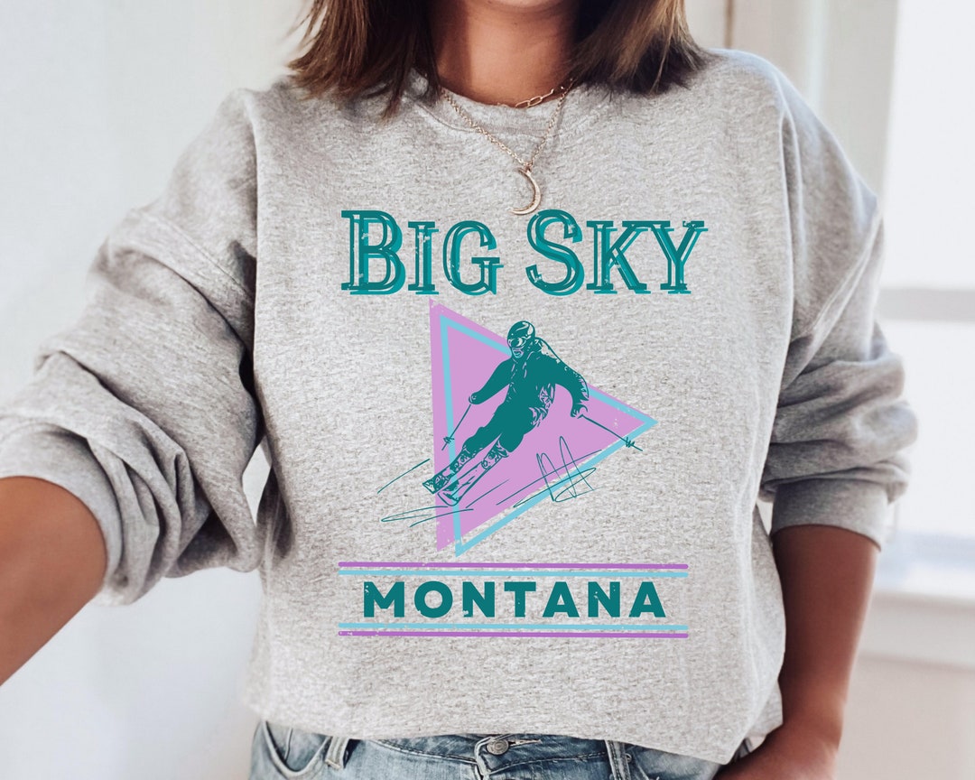 Big Sky Shirt Big Sky Sweatshirt Big Sky Montana Sweater Retro Sweatshirt Vintage Inspired Big ...