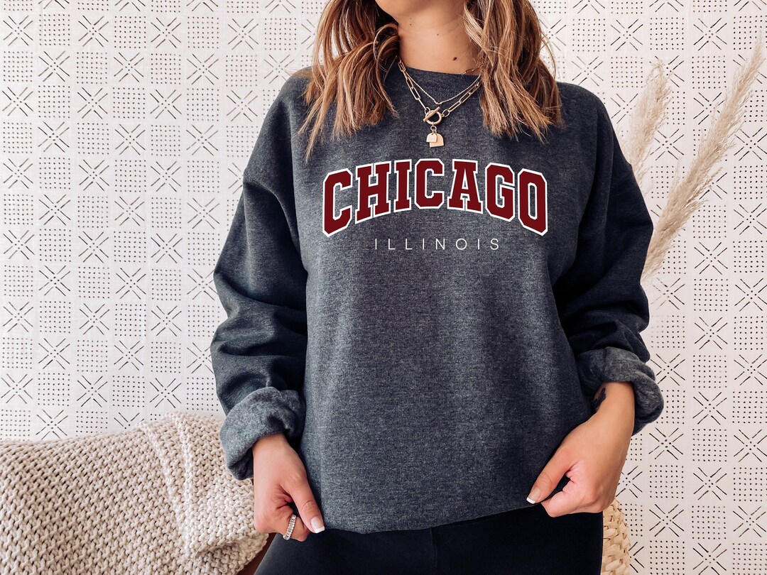 Sweatshirts Hoodies Chicago, Chicago Print Sweatshirt