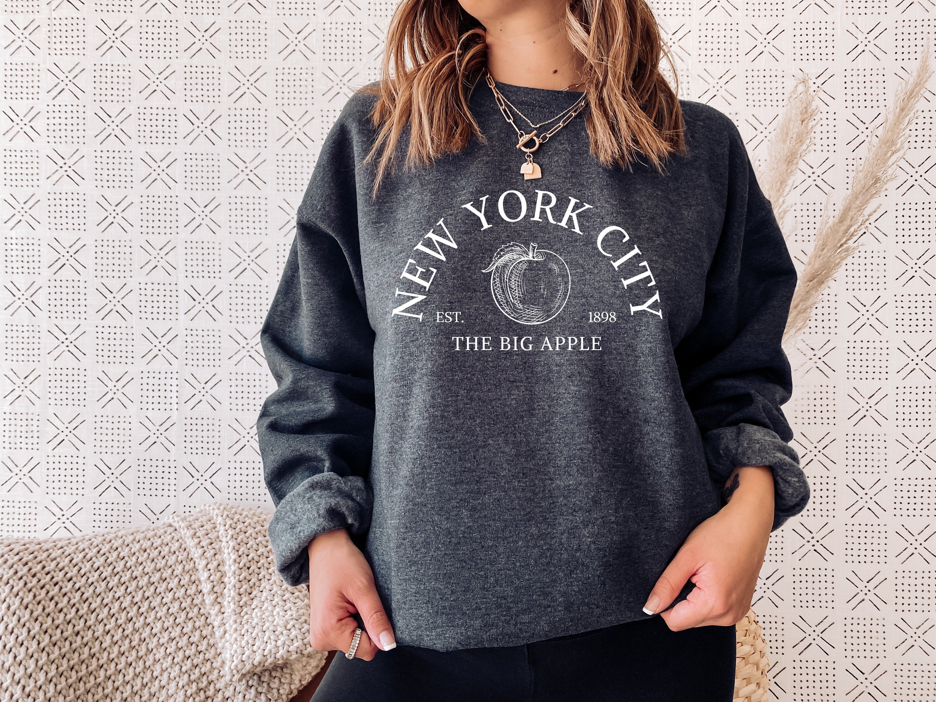 New York Sweatshirt, New York City Sweater, NYC Empire State Pullover,  Brooklyn Hoodie, NY College Shirt, Vintage Crewneck, NYC Jumper Gift -   Canada