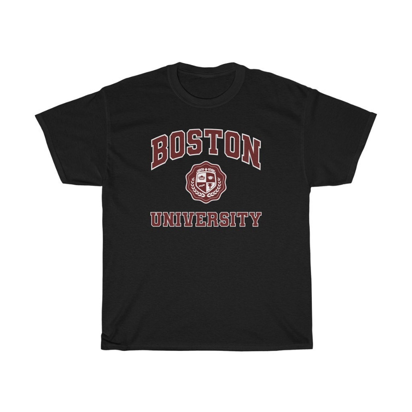 Boston University Shirt Boston University Tshirt Boston - Etsy