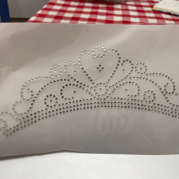 Rhinestone crown transfer