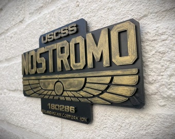 USCSS Nostromo Ship Name Plate