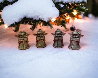 Christmas Elf Grogu Tree Hanger and Shelf Decoration