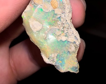 Ethiopische ruwe opaal hanger 113