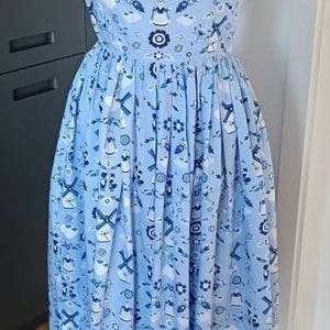 Vintage retro dress in the 50s 60s style rockabilly size 38/40