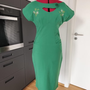 bettie page green dress Clothing Polka dot