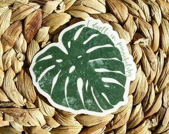 Ik woon in mogelijkheid, Emily Dickinson - Duidelijke sticker