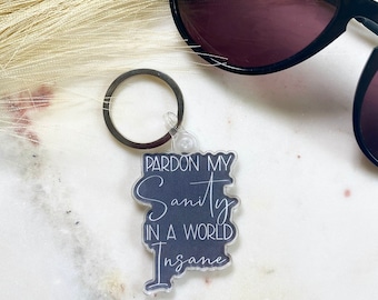 Pardon My Sanity, Emily Dickinson - Sleutelhanger