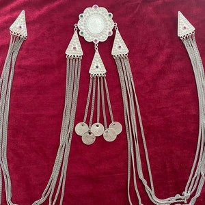 Special handmade all silver necklace  original ottoman 5 krus original 2 krus  chain