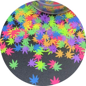 Neon Marijuana Leaf | Resin Art | Crafts | Tumblers | Jewellery Making | Nail Art