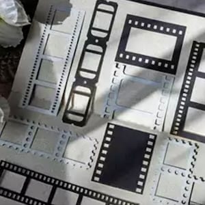 Lijsten met kanteffect - Benodigdheden voor het maken van kaarten - Plakboekbenodigdheden - Lijsten - Junk Journal-benodigdheden - Knutselbenodigdheden - Stencils met patroon