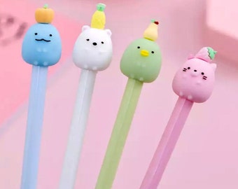 Cartoon Gel Pen - School Supplies - Kawaii Stationery - Sumikko Gurashi Pen - Office Supplies - Bujo Supplies - Kids Stationery