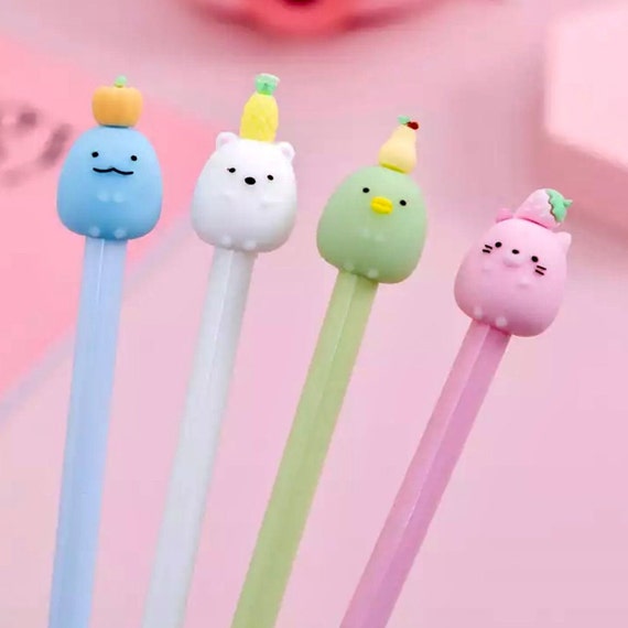 Cartoon Gel Pen Material Escolar Papelería Kawaii Pluma Sumikko Gurashi  Suministros de Oficina Bujo Supplies Papelería Infantil -  México