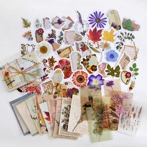 Scrapbooking Bundle 6 DIFFERENT THEMES Junk Journal Set Scrapbook Supplies Creative Journaling Craft Supplies Scrapbook Set Floral