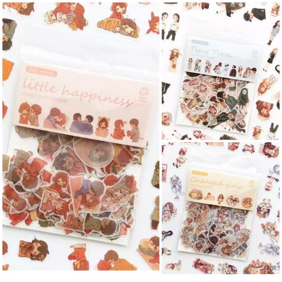 Kawaii Stickers 100 Sticker Pack Scrapbook Supplies Etsy UK