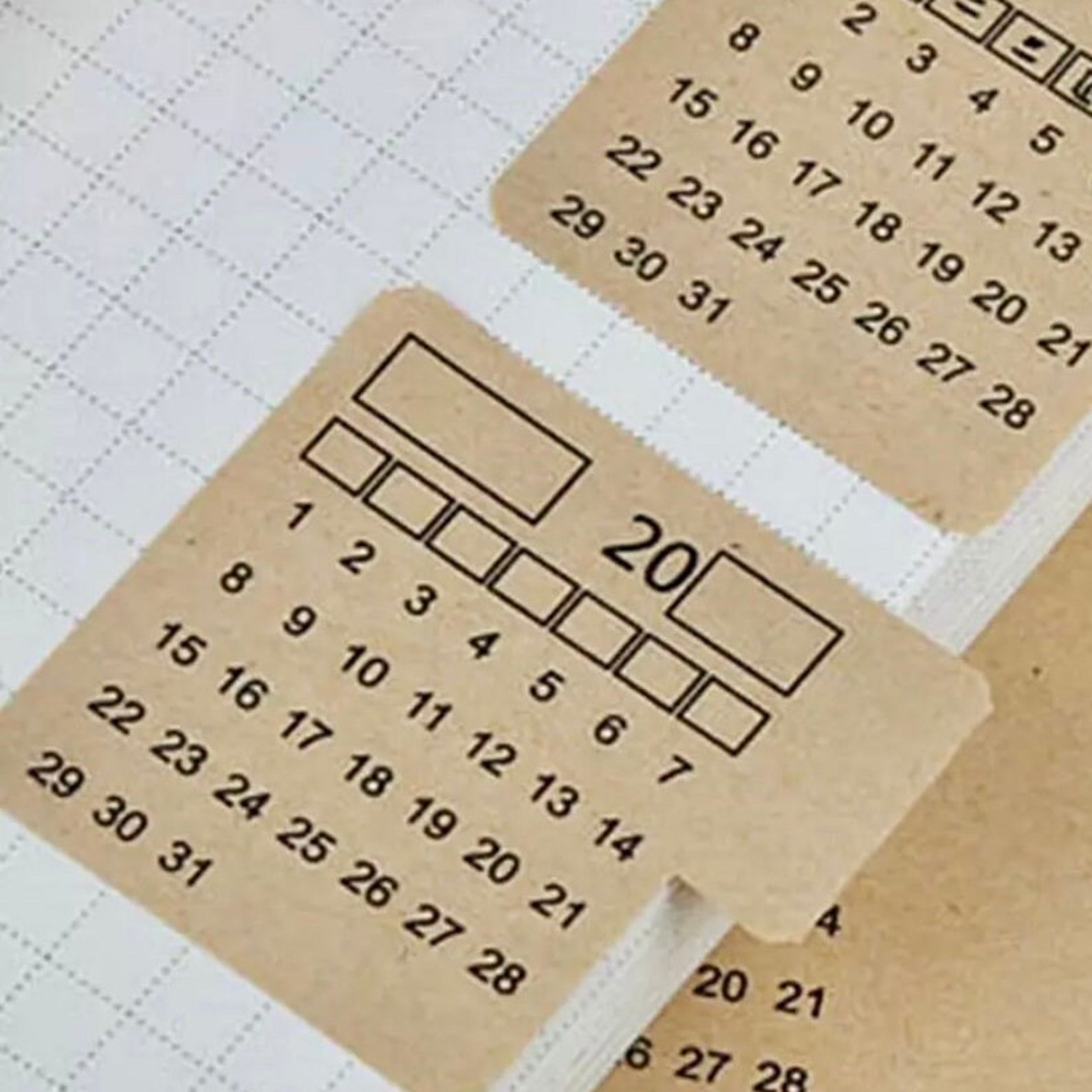 Blank Calendar Stickers - Planner Stickers - Journal Supplies - Diary ...