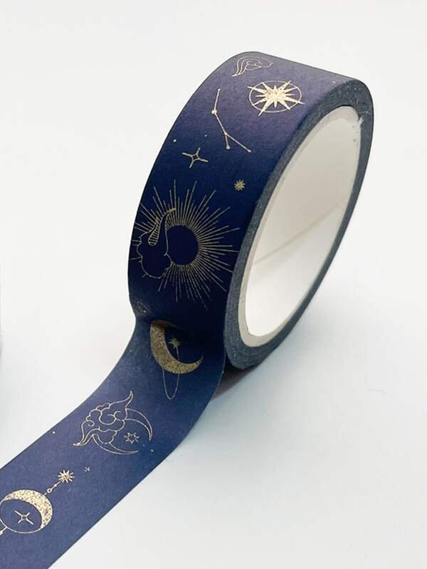 Zodiac Celestial Washi Tape - Journal Supplies - Decorative Tape - Cr…