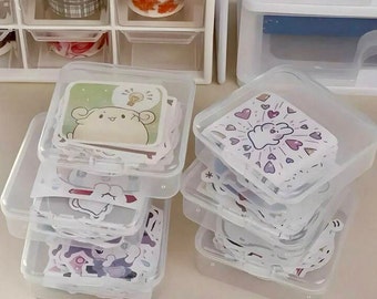 Sticker Storage Box - Scrapbook Supplies - Bead Storage - Multipurpose Storage Box - Stationery Supplies - Desk Tidy - Craft Organisation.
