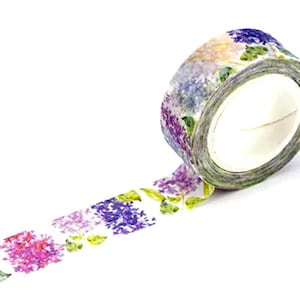 Aesthetic Floral Washi Tape - Creative Scrapbook Stamp - Journal Supplies - Craft Masking Tape - Wild Flower Washi Tape - Art Supplies