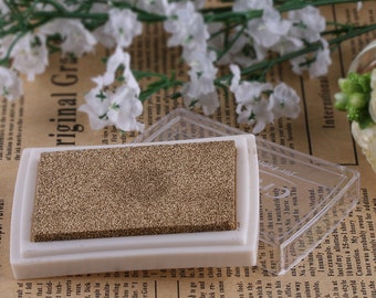 Vintage Mini Pearl Glitter Oil Ink Pads For Scrapbooking - Temu