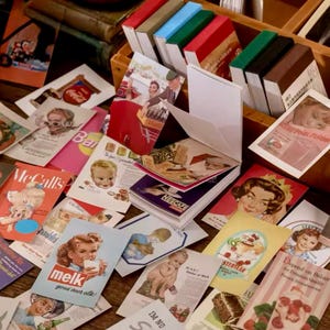 Livre d'autocollants série rétro - Fournitures pour scrapbooking - Fabrication de cartes - Stickers de journaux - Stickers décoratifs - Stickers créatifs - Journalisation indésirable