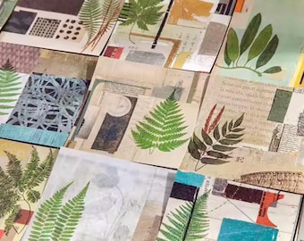 30pcs Square Decorative Paper - 8 STYLES - Backing Paper - Scrapbook Paper - Card Making Supplies - Patterned Paper - Crafting Paper