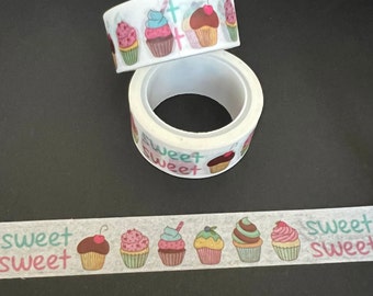 Ruban adhésif Washi pour petits gâteaux - Fournitures pour scrapbooking - Fournitures créatives - Ruban adhésif pour carnets créatifs - Ruban adhésif Washi décoratif - Papeterie kawaii