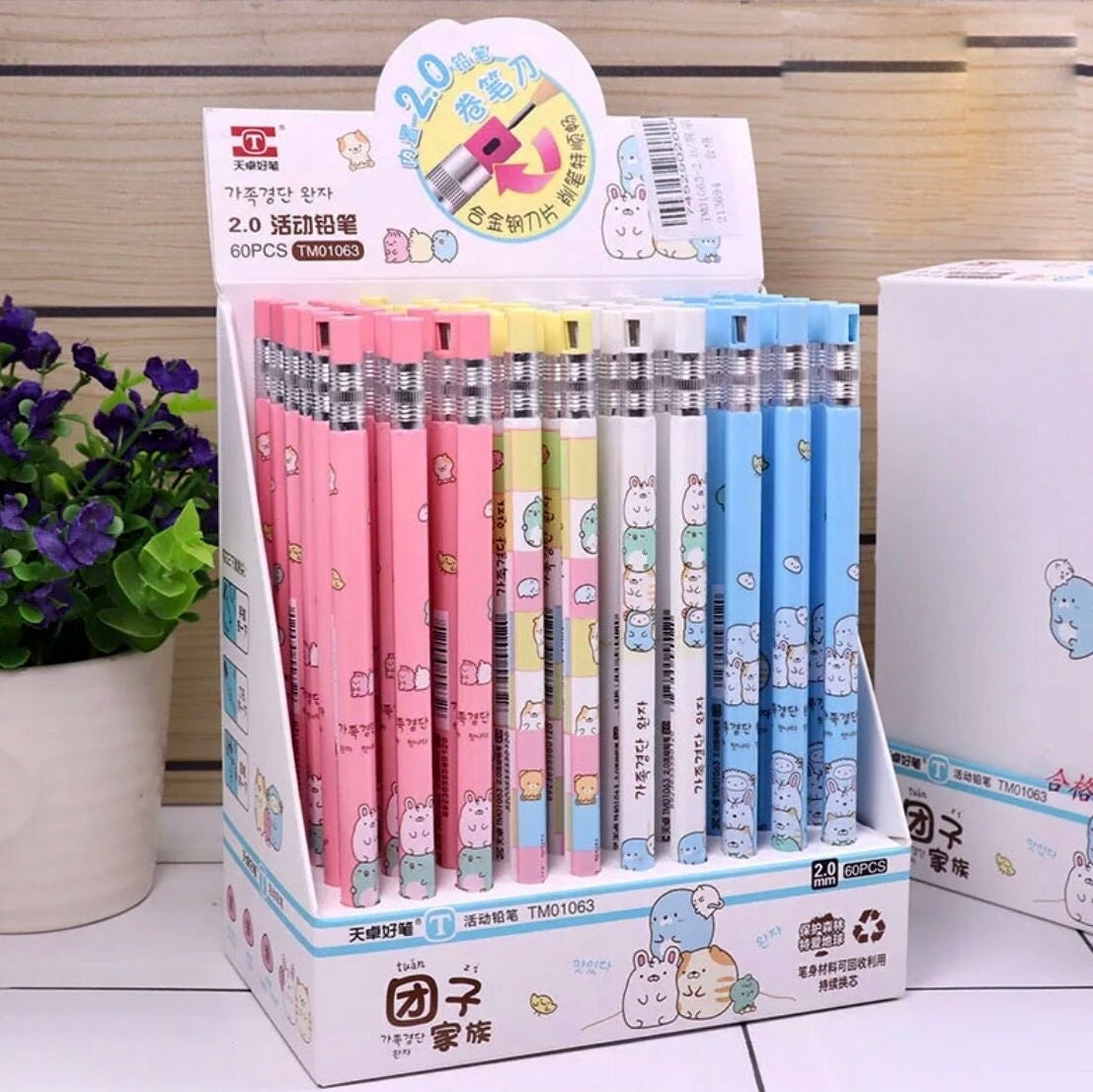 100 Mini Matite Meccaniche 0,7 Mm Con Gomma - Colorate Con Impugnatura Antiscivolo - Portatili 9,5 Cm - Per Scuola, Ufficio E Disegno