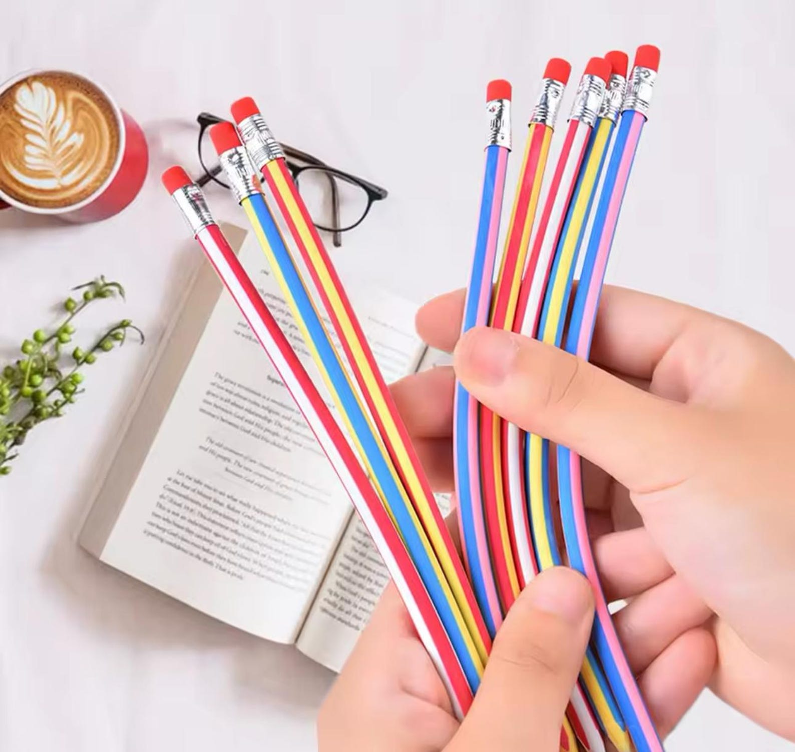 5pcs Bendy Pencils  Party Bag Ideas  Party Bag Supplies  Fidget Stationery  Childrens Stationery  School Supplies  Kids Crafting