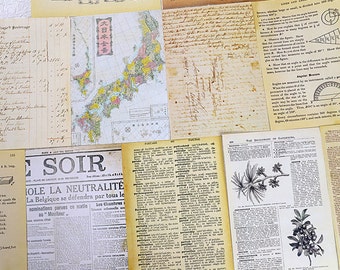 Scrapbook Paper - Decorative Paper - 8 Theme Choices - 30 Sheets - Scrapbook Supplies - Junk Journal Paper - Journal Supplies - BUJO Paper