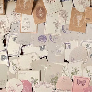 Papel decorativo em relevo - Suprimentos para scrapbook - Suprimentos para fazer cartões - Papel para diário 30 peças - Suprimentos para diário de lixo - Suprimentos para artesanato