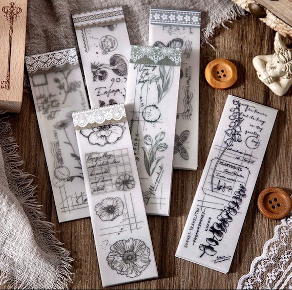 Decorative Transparent Papers Scrapbook Supplies Junk Journalling