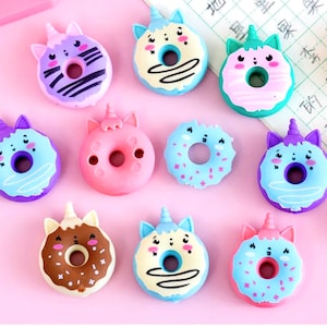 Doughnut Rubber - Kawaii Stationery - Cute Eraser - Stationery Gift - Kids Craft Supplies - Stationery Supplies - Unicorn Stationery