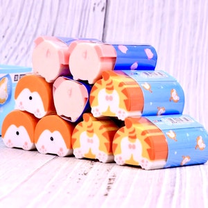 Kawaii Bum Rubber - Novelty Stationery - Desk Supplies - Cute Eraser - Animal Stationery - Stationery Supplies - Funny Stationery