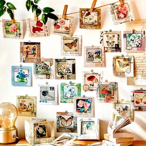 Square Series Sticker Book - SIX THEMES - Aesthetic Stickers - Scrapbook Supplies - Crafting Stickers - Junk Journalling - Card Making