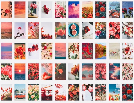 200 Stickers Fleurs Scrapbooking - Autocollants Premium PET, Imperméables - Pour Décoration Personnalisée