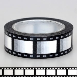 Movie Reel Washi Tape - Creative Scrapbooking Supplies - Album Washi Tape - Journal Supplies - Film Strip Washi Tape - Craft Supplies