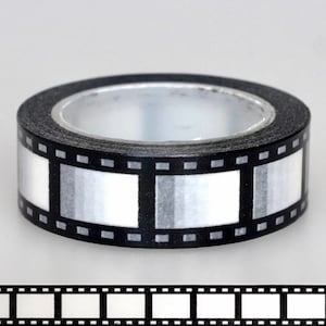 Movie Reel Washi Tape - Creative Scrapbooking Supplies - Album Washi Tape - Journal Supplies - Film Strip Washi Tape - Craft Supplies