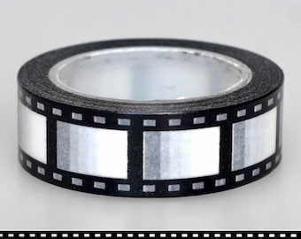 Movie Reel Washi Tape - Creative Scrapbooking Supplies - Album Washi Tape - Journal Supplies - Film Strip Washi Tape - Craft Supplies